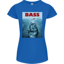 Bass Fishing Parody Fuuny Fisherman Womens Petite Cut T-Shirt Royal Blue