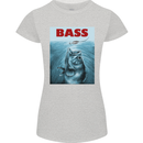 Bass Fishing Parody Fuuny Fisherman Womens Petite Cut T-Shirt Sports Grey