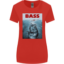 Bass Fishing Parody Fuuny Fisherman Womens Wider Cut T-Shirt Red