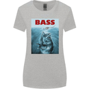 Bass Fishing Parody Fuuny Fisherman Womens Wider Cut T-Shirt Sports Grey