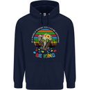 Be Kind Elephant Autism Autistic Childrens Kids Hoodie Navy Blue