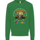 Be Kind Elephant Autism Autistic Kids Sweatshirt Jumper Irish Green