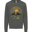 Be Kind Elephant Autism Autistic Kids Sweatshirt Jumper Storm Grey