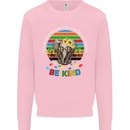 Be Kind Elephant Autism Autistic Mens Sweatshirt Jumper Light Pink
