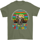 Be Kind Elephant Autism Autistic Mens T-Shirt Cotton Gildan Military Green
