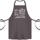 Be a Prick Funny Offensive Cactus Slogan Cotton Apron 100% Organic Dark Grey