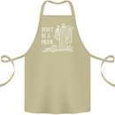 Be a Prick Funny Offensive Cactus Slogan Cotton Apron 100% Organic Khaki