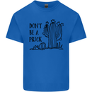 Be a Prick Funny Offensive Cactus Slogan Kids T-Shirt Childrens Royal Blue