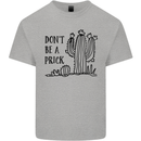 Be a Prick Funny Offensive Cactus Slogan Kids T-Shirt Childrens Sports Grey