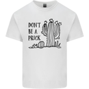 Be a Prick Funny Offensive Cactus Slogan Kids T-Shirt Childrens White
