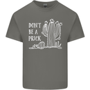 Be a Prick Funny Offensive Cactus Slogan Mens Cotton T-Shirt Tee Top Charcoal