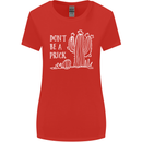 Be a Prick Funny Offensive Cactus Slogan Womens Wider Cut T-Shirt Red