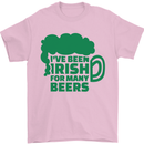 Been Irish for Many Beers St. Patrick's Day Mens T-Shirt Cotton Gildan Light Pink