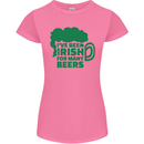 Been Irish for Many Beers St. Patrick's Day Womens Petite Cut T-Shirt Azalea