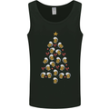Beer Christmas Tree Mens Vest Tank Top Black