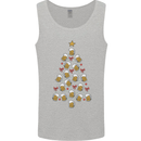 Beer Christmas Tree Mens Vest Tank Top Sports Grey