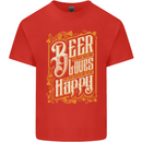 Beer Is Proof That God Loves Funny Alcohol Mens Cotton T-Shirt Tee Top Red