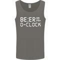 Beer O'Clock Funny Alcohol Drunk Humor Mens Vest Tank Top Charcoal