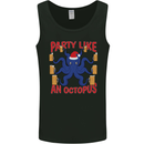 Beer Party Octopus Christmas Scuba Diving Mens Vest Tank Top Black
