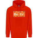 Beer Periodic Table Chemistry Geek Funny Mens 80% Cotton Hoodie Bright Red