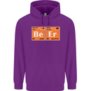 Beer Periodic Table Chemistry Geek Funny Mens 80% Cotton Hoodie Purple