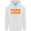 Beer Periodic Table Chemistry Geek Funny Mens 80% Cotton Hoodie White