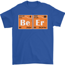 Beer Periodic Table Chemistry Geek Funny Mens T-Shirt Cotton Gildan Royal Blue