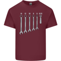 Beer Spanners Funny Mechanic Alcohol DIY Mens Cotton T-Shirt Tee Top Maroon