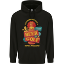 Beer and Golf Kinda Weekend Funny Golfer Mens 80% Cotton Hoodie Black