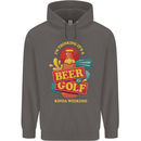 Beer and Golf Kinda Weekend Funny Golfer Mens 80% Cotton Hoodie Charcoal