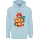 Beer and Golf Kinda Weekend Funny Golfer Mens 80% Cotton Hoodie Light Blue