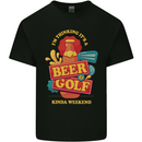 Beer and Golf Kinda Weekend Funny Golfer Mens Cotton T-Shirt Tee Top Black