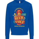 Beer and Golf Kinda Weekend Funny Golfer Mens Sweatshirt Jumper Royal Blue