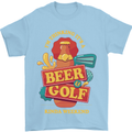 Beer and Golf Kinda Weekend Funny Golfer Mens T-Shirt Cotton Gildan Light Blue