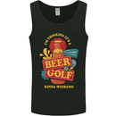 Beer and Golf Kinda Weekend Funny Golfer Mens Vest Tank Top Black