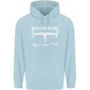 Behind Bars That's How I Roll Cycling Bike Childrens Kids Hoodie Light Blue