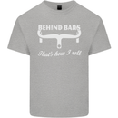 Behind Bars That's How I Roll Cycling Bike Mens Cotton T-Shirt Tee Top Sports Grey
