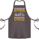 Being An Uncle Biker Motorcycle Motorbike Cotton Apron 100% Organic Dark Grey