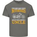 Being An Uncle Biker Motorcycle Motorbike Mens Cotton T-Shirt Tee Top Charcoal