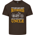 Being An Uncle Biker Motorcycle Motorbike Mens Cotton T-Shirt Tee Top Dark Chocolate
