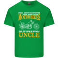 Being An Uncle Biker Motorcycle Motorbike Mens Cotton T-Shirt Tee Top Irish Green