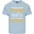 Being An Uncle Biker Motorcycle Motorbike Mens Cotton T-Shirt Tee Top Light Blue