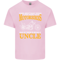 Being An Uncle Biker Motorcycle Motorbike Mens Cotton T-Shirt Tee Top Light Pink