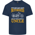 Being An Uncle Biker Motorcycle Motorbike Mens Cotton T-Shirt Tee Top Navy Blue