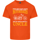 Being An Uncle Biker Motorcycle Motorbike Mens Cotton T-Shirt Tee Top Orange