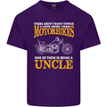Being An Uncle Biker Motorcycle Motorbike Mens Cotton T-Shirt Tee Top Purple