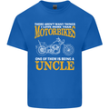 Being An Uncle Biker Motorcycle Motorbike Mens Cotton T-Shirt Tee Top Royal Blue