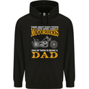 Being a Dad Biker Motorcycle Motorbike Mens 80% Cotton Hoodie Black