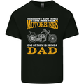 Being a Dad Biker Motorcycle Motorbike Mens Cotton T-Shirt Tee Top Black