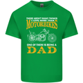 Being a Dad Biker Motorcycle Motorbike Mens Cotton T-Shirt Tee Top Irish Green